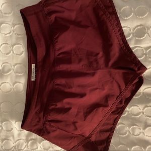 Forever 21 Athletic Burgundy Shorty shorts